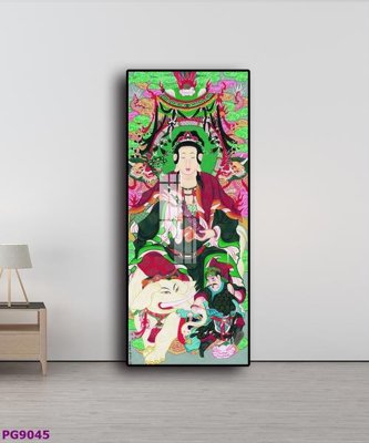 Download file gốc File tranh phật cổ PG9045 (in lụa) hoa lá