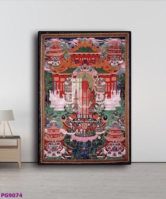 File gốc in mica File tranh phật cổ PG9074 chất lượng