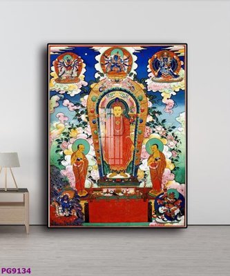 File in ấn File tranh phật cổ PG9134 (bản gốc) chất lượng cao