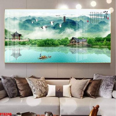 Tải file Tranh sơn thủy thác nước PT6399 (ảnh gốc) file AI/EPS