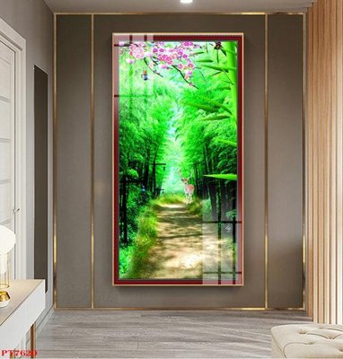 Download file Tranh sơn thủy thác nước PT7620 (chuẩn in) chất lượng cao