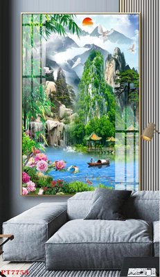 Tải file gốc Tranh sơn thủy thác nước PT7753 (in tráng gương) siêu đẹpFile tranh gốc Tranh sơn thủy thác nước PT7753 chất lượng cao