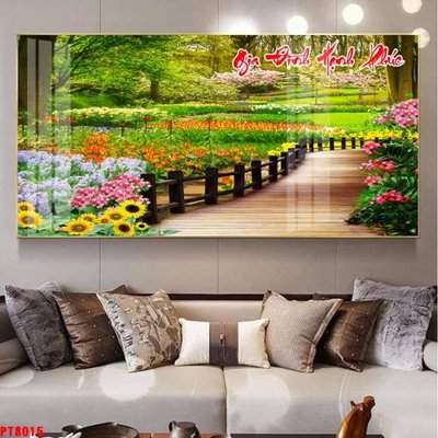 Download file Tranh sơn thủy thác nước PT8015 (gốc) cho xưởng in