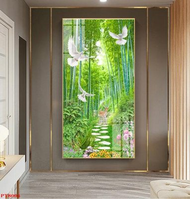 File gốc Tranh sơn thủy thác nước PT8094 (cho in ấn) từ kho Filetranh