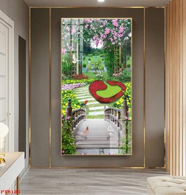 Tệp tin gốc Tranh sơn thủy thác nước PT8126 (chất lượng) Tranh sơn thủy thác nước PT8126