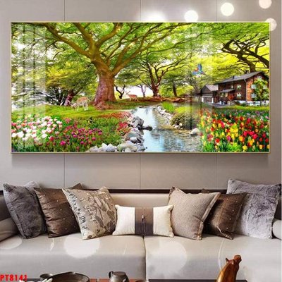 File gốc Tranh sơn thủy thác nước PT8141 (dành cho quảng cáo)