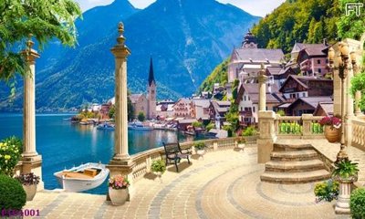 File ảnh File phong thủy đứng thác nước PTD1001 (gốc) in Hiflex