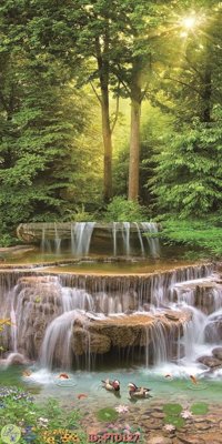 Download file File phong thủy đứng thác nước PTD127 (gốc) in mica cao cấp