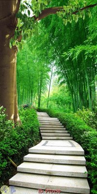 File in lụa File phong thủy đứng thác nước PTD150 (chất lượng cao) File phong thủy đứng thác nước PTD150