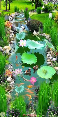 File gốc File phong thủy đứng thác nước PTD193 (dành cho quảng cáo)