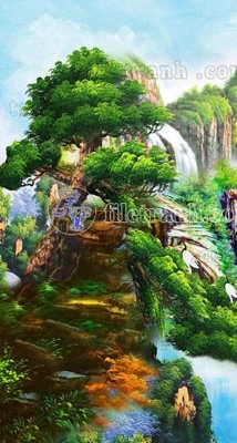 Tải file File phong thủy đứng thác nước PTD2005 (gốc) chủ đề tôn giáo