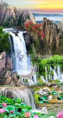 Tải file gốc File phong thủy đứng thác nước PTD2026 (bản PSD) chỉnh sửa được