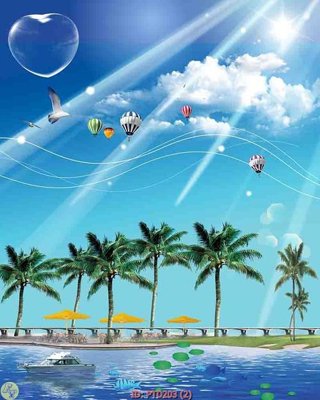 Download file gốc File phong thủy đứng thác nước PTD203 (in mica) logo