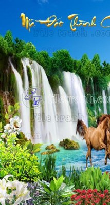 Tải file File phong thủy đứng thác nước PTD2115 (ảnh gốc) độ phân giải 300dpi