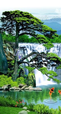 Tải file gốc File phong thủy đứng thác nước PTD2137 (bản PSD) còn layer