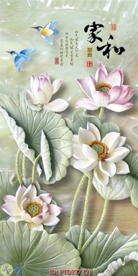 File in trần File phong thủy đứng thác nước PTD237 (bản gốc) bầu trời