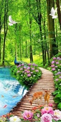 Tải file gốc File phong thủy đứng thác nước PTD247 (bản PSD) đầy đủ layer