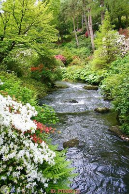 File tranh File phong thủy đứng thác nước PTD286 (gốc) chủ đề trẻ em