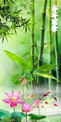 File tranh File phong thủy đứng thác nước PTD408 (ảnh gốc) độ nét vượt trội