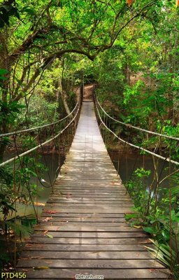 File in trần File phong thủy đứng thác nước PTD456 (bản gốc) phong cảnh