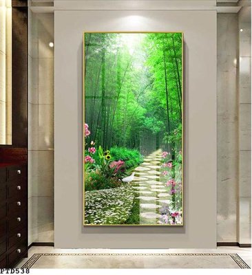 File gốc File phong thủy đứng thác nước PTD538 (AI/EPS) cho in ấn