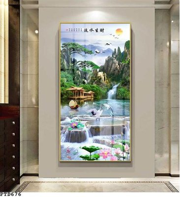 Download file gốc File phong thủy đứng thác nước PTD676 (độ nét cao)