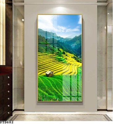 Hình ảnh file gốc File phong thủy đứng thác nước PTD682 cho in UV