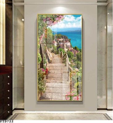 File in ấn File phong thủy đứng thác nước PTD722 (bản gốc) từ file gốc