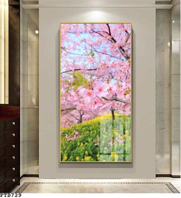 File tranh trang trí File phong thủy đứng thác nước PTD729 (tải file gốc)