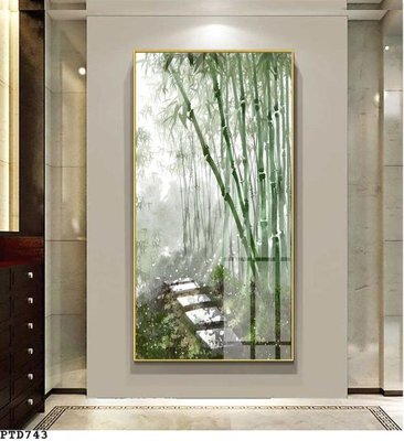 File gốc File phong thủy đứng thác nước PTD743 (ảnh chi tiết) để in trần