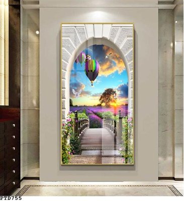 File gốc in mica File phong thủy đứng thác nước PTD755 chất lượng