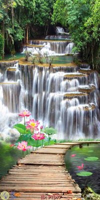 Tải file tranh File phong thủy đứng thác nước PTD77 (ảnh gốc) ngay