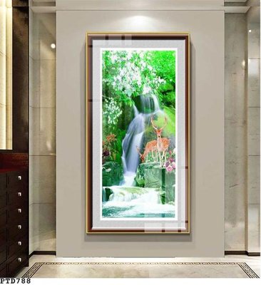File gốc File phong thủy đứng thác nước PTD788 (PSD/TIFF) độ phân giải cao