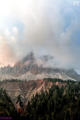 Download file File phong thủy đứng thác nước PTD818 (gốc) in mica bàn thờ