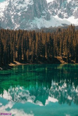 File ảnh File phong thủy đứng thác nước PTD832 (gốc) in poster