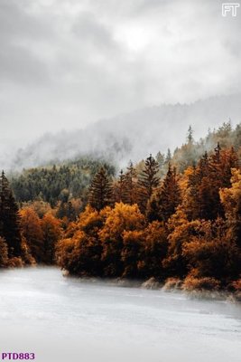 File in mica File phong thủy đứng thác nước PTD883 (ảnh gốc) đẹp