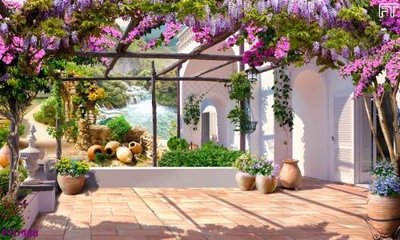 File gốc File phong thủy đứng thác nước PTD988 (trang trí) cho phòng khách