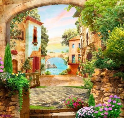 File tranh File phong thủy đứng thác nước PTD995 (ảnh gốc) sắc nét hoàn hảo