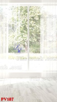 File tranh File gốc in phông live tream phòng phát sóng trực tiếp PV187 (gốc) in trên kính