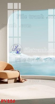 File tranh File gốc in phông live tream phòng phát sóng trực tiếp PV226 (bản gốc) in lụa dán tường