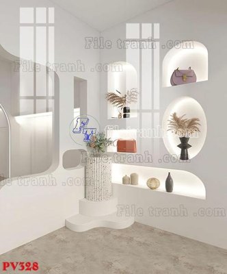 File tranh File gốc in phông live tream phòng phát sóng trực tiếp PV328 (gốc) chủ đề thành phố