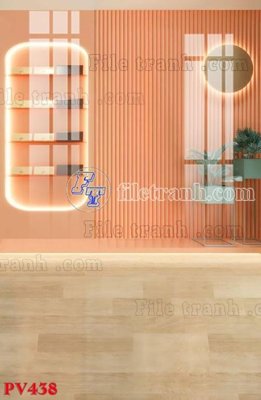 File gốc File gốc in phông live tream phòng phát sóng trực tiếp PV438 (in 3D) cho trang trí