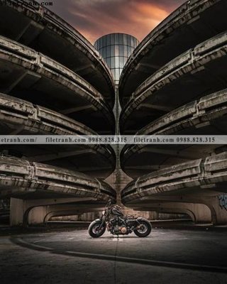 File in lụa Phong cach cong nghiep co dien 107 (phong cảnh) Phong cach cong nghiep co dien 107