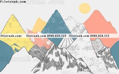 File PSD Phong canh thuy mac Trung Quoc 225 (gốc) nhiều lớp (multi-layer)