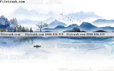 Tải file gốc Phong canh thuy mac Trung Quoc 256 (in khổ lớn) không vỡ