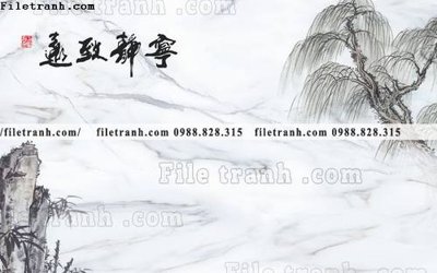 File gốc in ấn Phong canh thuy mac Trung Quoc 328 độ phân giải cao