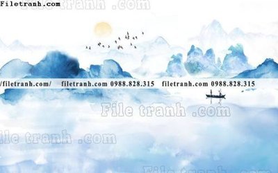 File tranh Phong canh thuy mac Trung Quoc 355 (gốc) in film