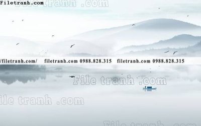 File tranh in mica Phong canh thuy mac Trung Quoc 366 (độ phân giải cao)