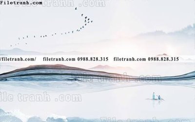 File in mica Phong canh thuy mac Trung Quoc 398 (bản gốc) sắc sảo