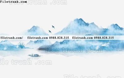 Download file gốc Phong canh thuy mac Trung Quoc 411 (in mica) trong suốt